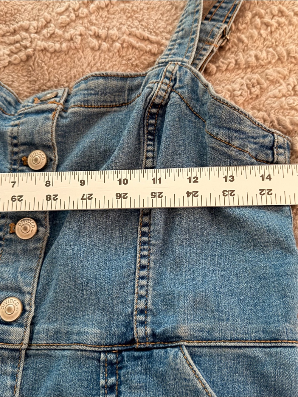 SOLD H&M Light Blue Denim Button-Front Dress size: M - Picture 4 of 7